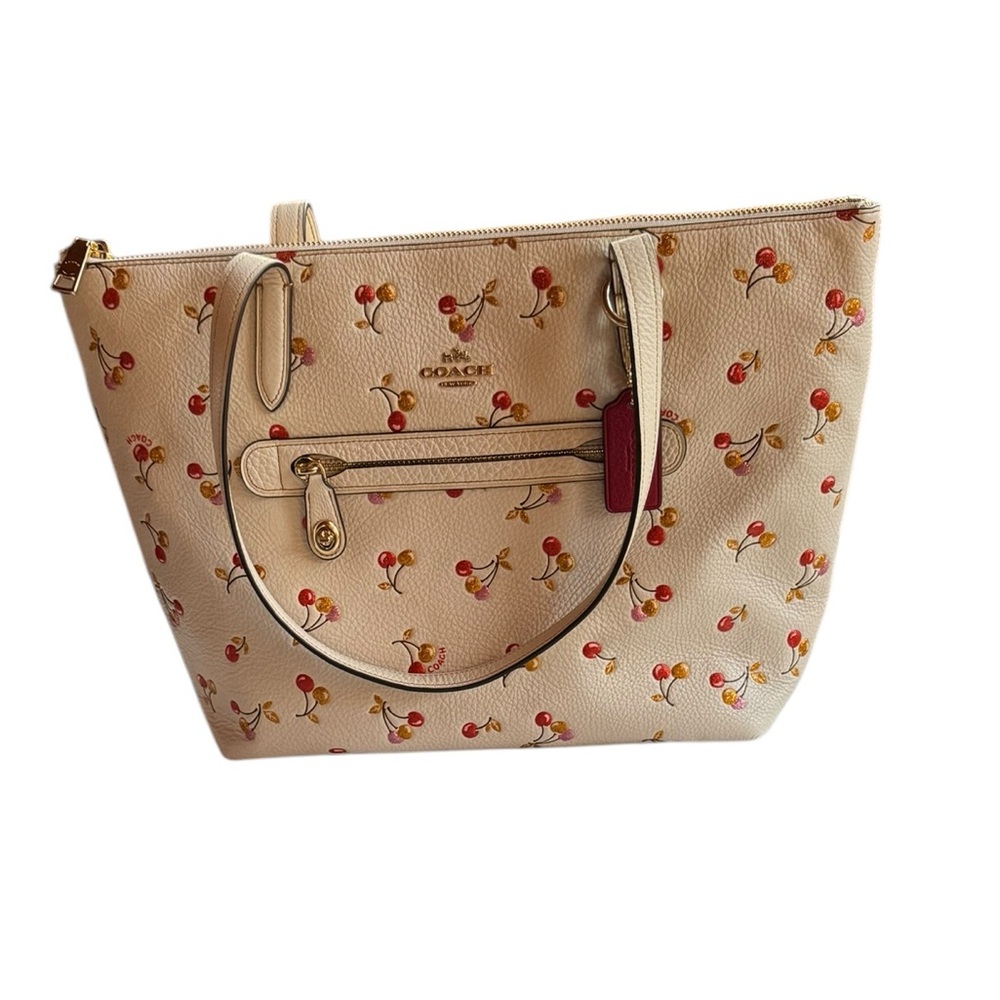 NWT Coach Cherries Print‎ Taylor Small Tote